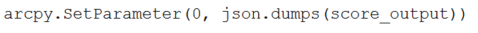 json output